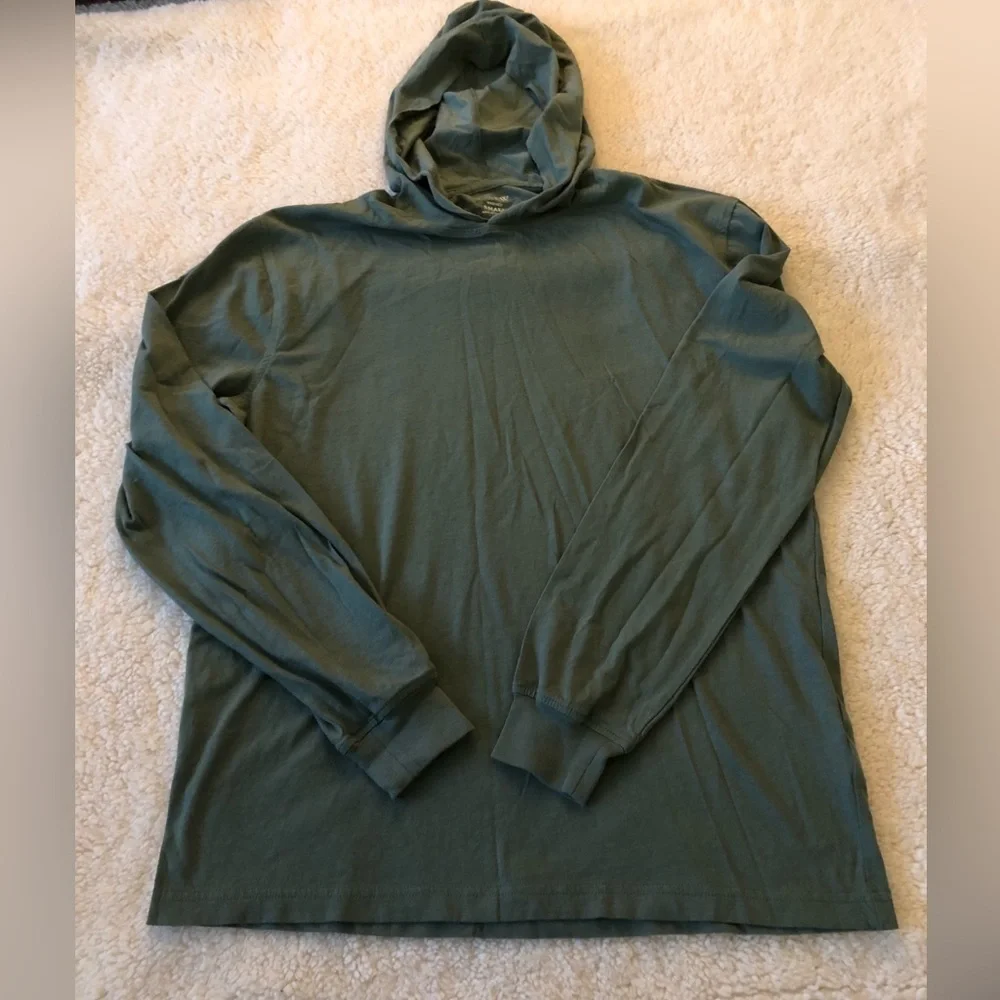 J. crew long sleeve cotton jersey hoodie size S